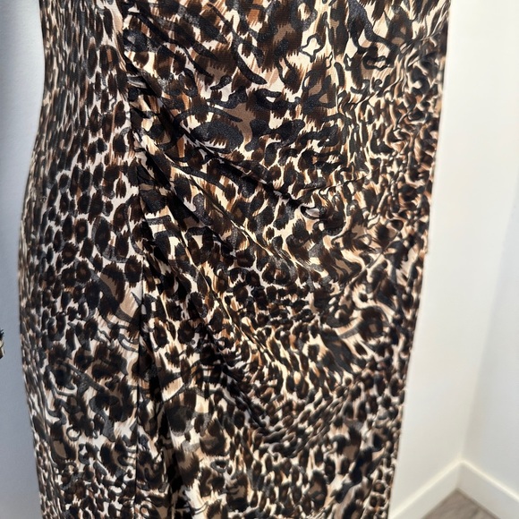 Joseph Ribkoff Leopard Print Ruched Dress - Picture 5 of 7